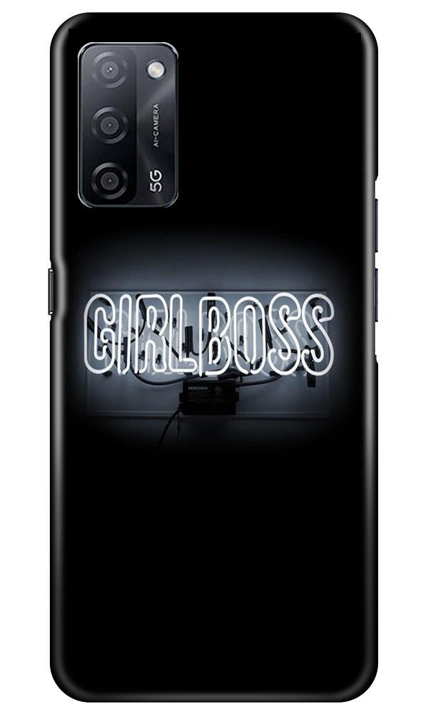 Girl Boss Black Case for Oppo A53s 5G (Design No. 268)