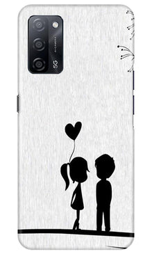 Cute Kid Couple Mobile Back Case for Oppo A53s 5G (Design - 283)