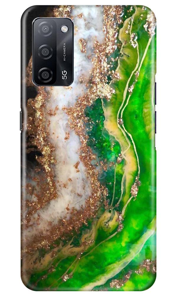 Marble Texture Mobile Back Case for Oppo A53s 5G (Design - 307)