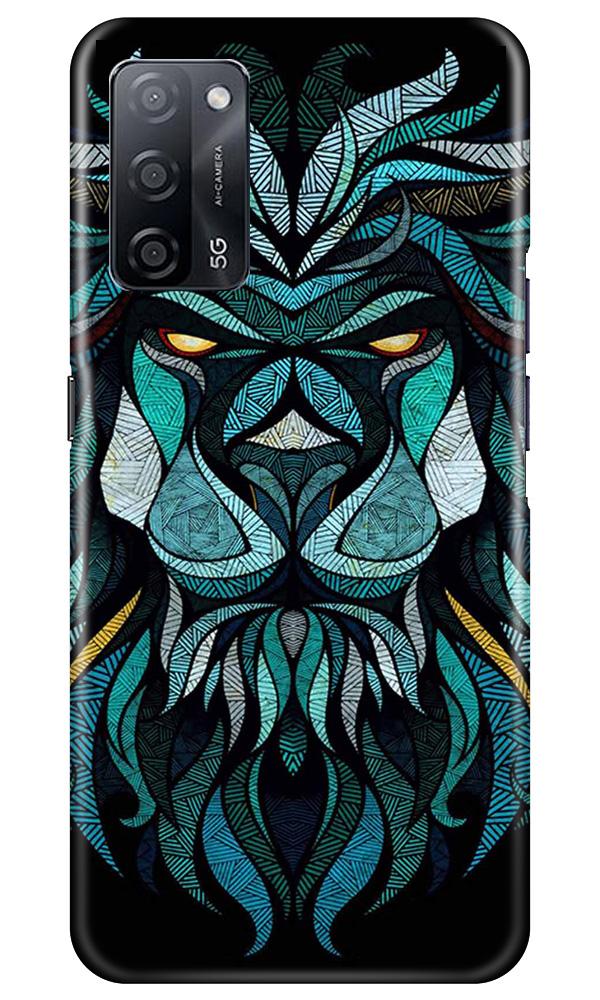 Lion Mobile Back Case for Oppo A53s 5G (Design - 314)