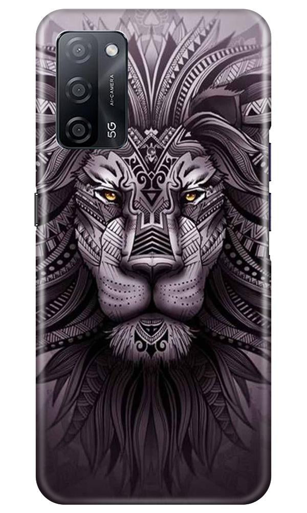 Lion Mobile Back Case for Oppo A53s 5G (Design - 315)