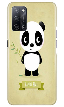 Panda Bear Mobile Back Case for Oppo A53s 5G (Design - 317)
