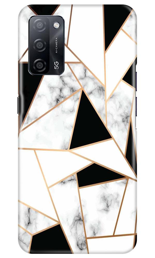 Marble Texture Mobile Back Case for Oppo A53s 5G (Design - 322)