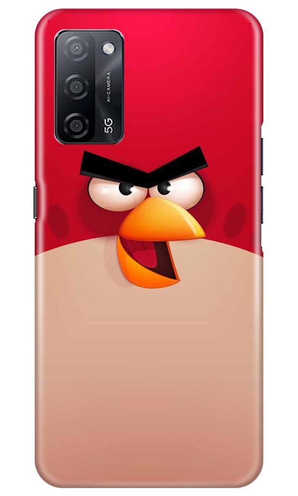 Angry Bird Red Mobile Back Case for Oppo A53s 5G (Design - 325)