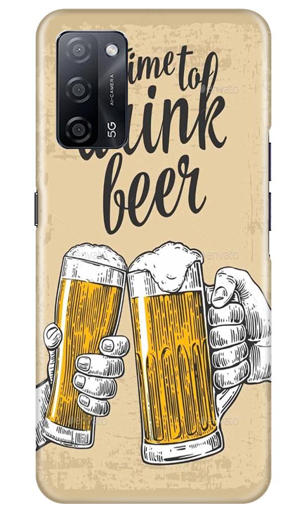 Drink Beer Mobile Back Case for Oppo A53s 5G (Design - 328)