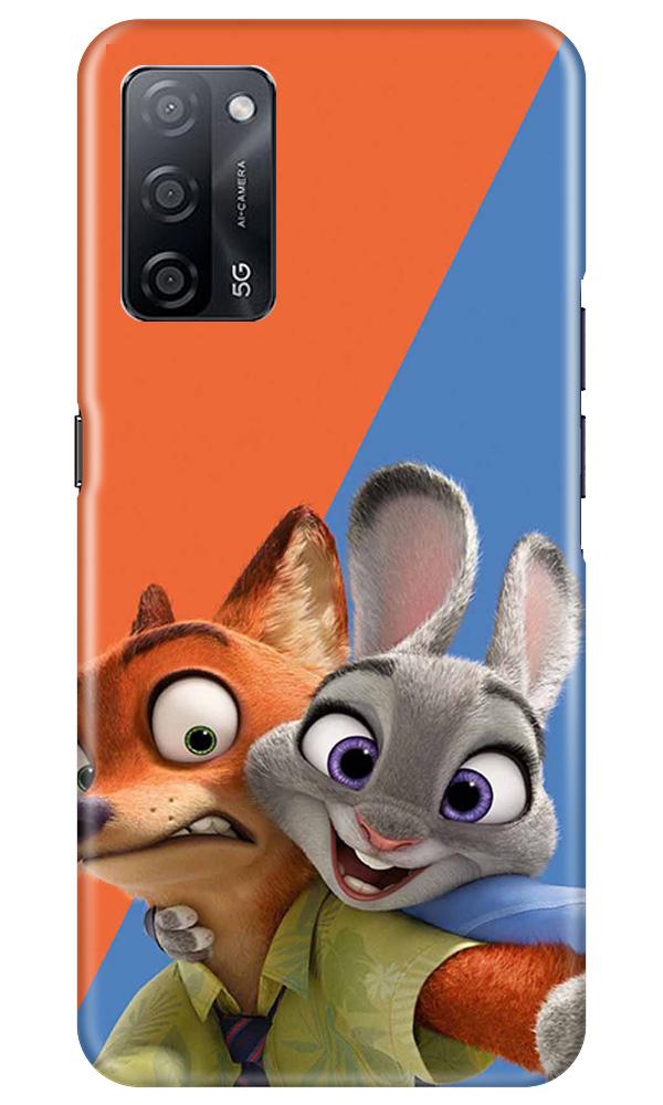 Cartoon Mobile Back Case for Oppo A53s 5G (Design - 346)
