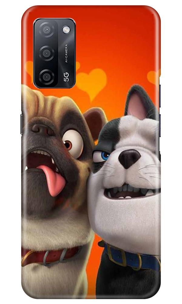 Dog Puppy Mobile Back Case for Oppo A53s 5G (Design - 350)