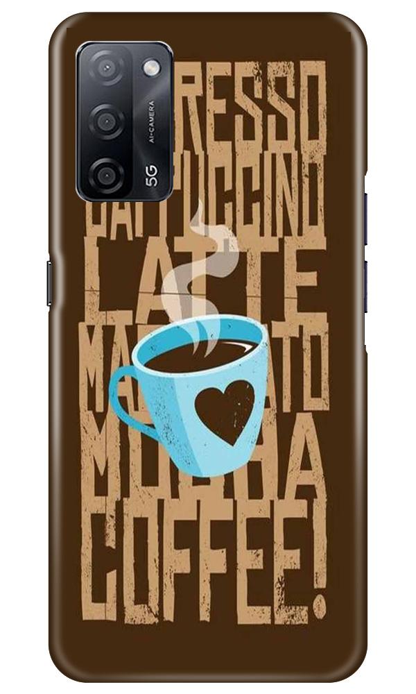 Love Coffee Mobile Back Case for Oppo A53s 5G (Design - 351)