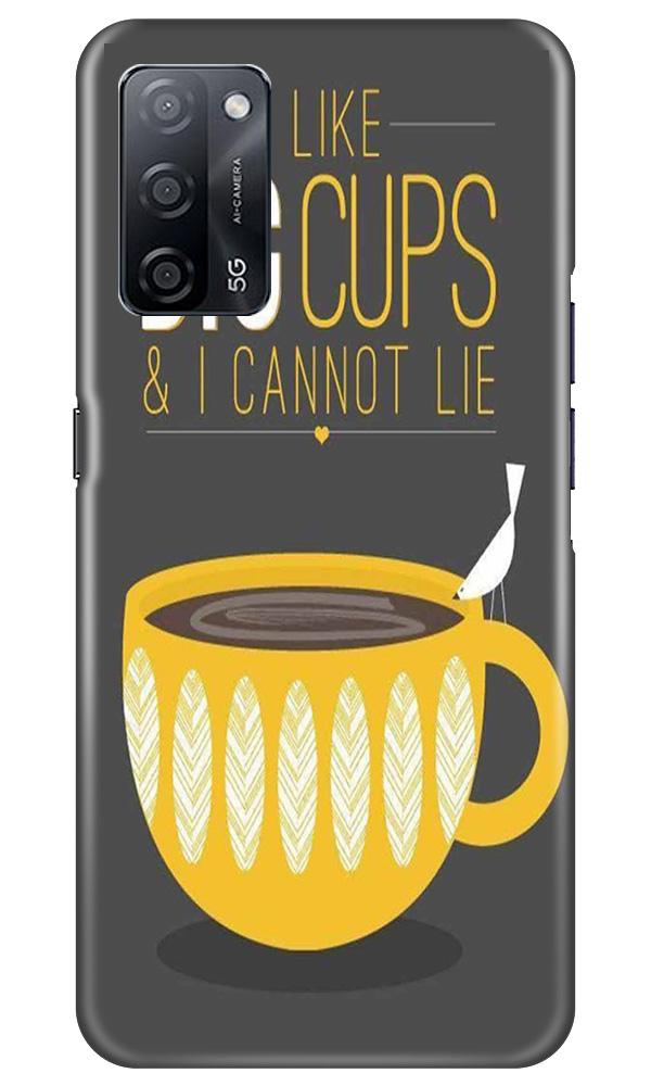 Big Cups Coffee Mobile Back Case for Oppo A53s 5G (Design - 352)