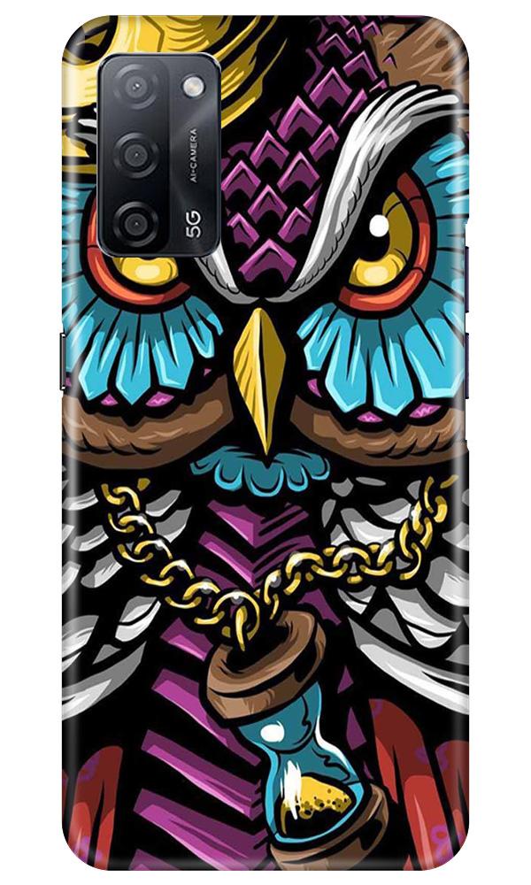 Owl Mobile Back Case for Oppo A53s 5G (Design - 359)