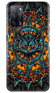 Owl Mobile Back Case for Oppo A53s 5G (Design - 360)