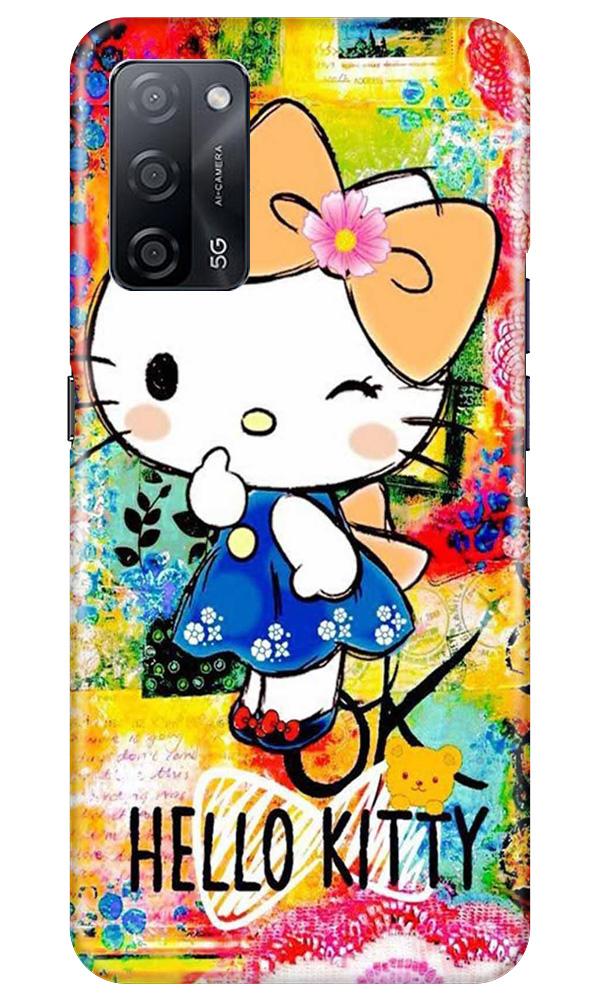Hello Kitty Mobile Back Case for Oppo A53s 5G (Design - 362)