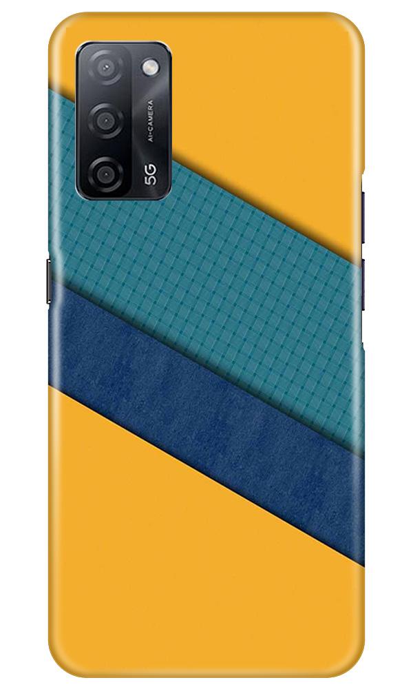 Diagonal Pattern Mobile Back Case for Oppo A53s 5G (Design - 370)