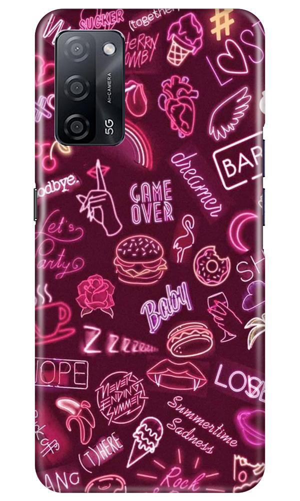Party Theme Mobile Back Case for Oppo A53s 5G (Design - 392)