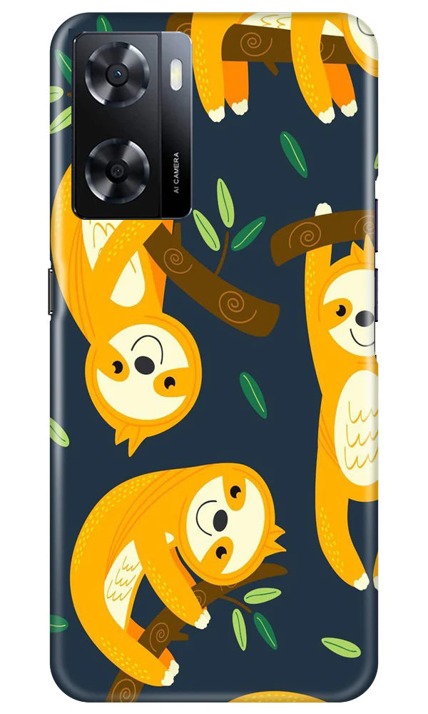 Racoon Pattern Case for Oppo A57 2022