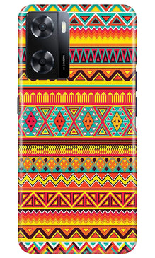 Zigzag line pattern Mobile Back Case for Oppo A57 2022 (Design - 4)