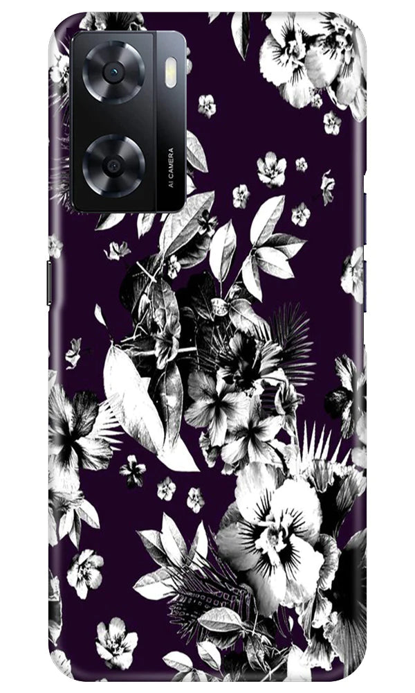 white flowers Case for Oppo A57 2022