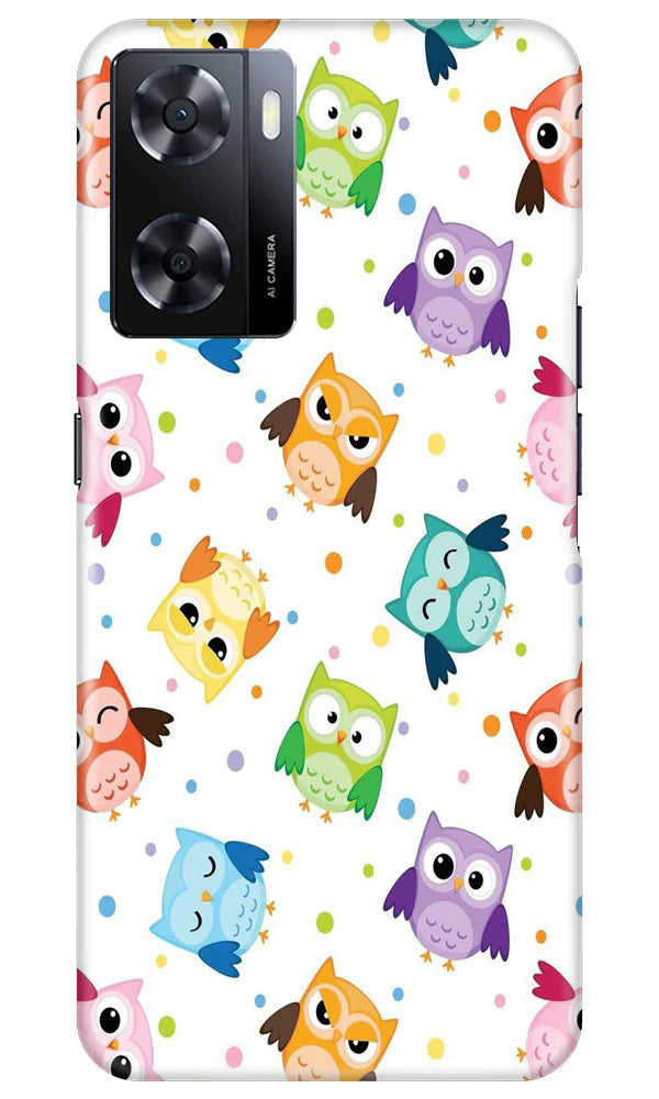 Owl Baground Pattern shore Case for Oppo A57 2022