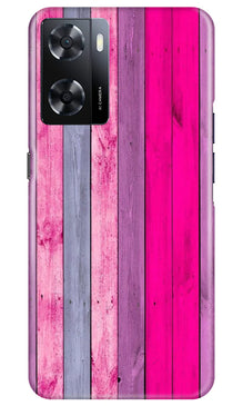 Wooden look Mobile Back Case for Oppo A57 2022 (Design - 24)