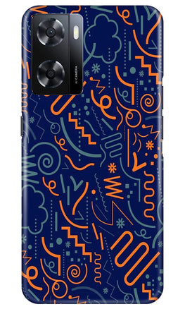 Line Art Baground Case for Oppo A57 2022