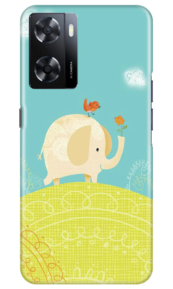 Elephant Painting Case for Oppo A57 2022