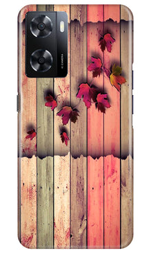 Wooden look2 Mobile Back Case for Oppo A57 2022 (Design - 56)