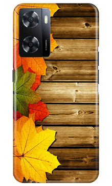 Wooden look3 Mobile Back Case for Oppo A57 2022 (Design - 61)