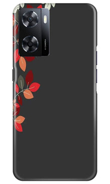 Grey Background Mobile Back Case for Oppo A57 2022 (Design - 71)