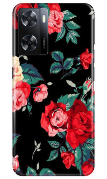 Red Rose2 Mobile Back Case for Oppo A57 2022 (Design - 81)