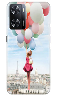 Girl with Baloon Mobile Back Case for Oppo A57 2022 (Design - 84)