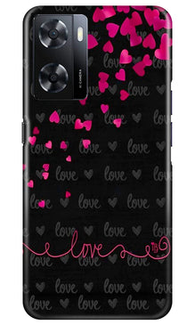 Love in Air Mobile Back Case for Oppo A57 2022 (Design - 89)