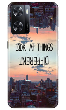 Look at things different Mobile Back Case for Oppo A57 2022 (Design - 99)