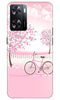 Pink Flowers Cycle Case for Oppo A57 2022  (Design - 102)