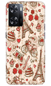 Love Paris Mobile Back Case for Oppo A57 2022  (Design - 103)