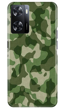 Army Camouflage Mobile Back Case for Oppo A57 2022  (Design - 106)