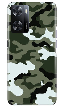 Army Camouflage Mobile Back Case for Oppo A57 2022  (Design - 108)