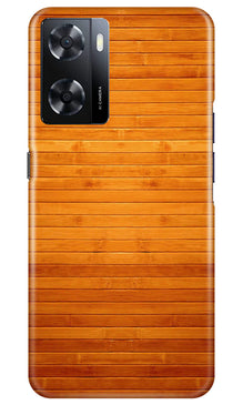 Wooden Look Mobile Back Case for Oppo A57 2022  (Design - 111)