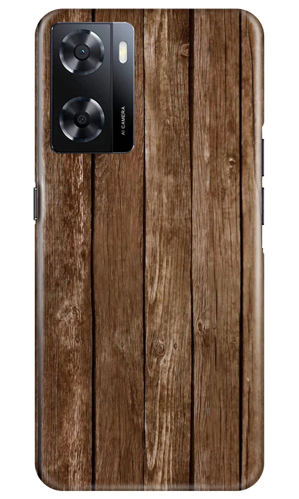 Wooden Look Case for Oppo A57 2022  (Design - 112)