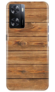 Wooden Look Mobile Back Case for Oppo A57 2022  (Design - 113)