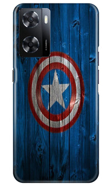 Captain America Superhero Mobile Back Case for Oppo A57 2022  (Design - 118)