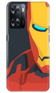 Iron Man Superhero Mobile Back Case for Oppo A57 2022  (Design - 120)