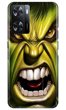 Hulk Superhero Mobile Back Case for Oppo A57 2022  (Design - 121)