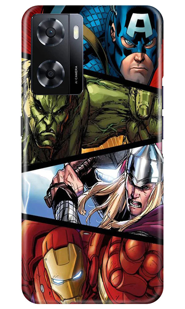 Avengers Superhero Case for Oppo A57 2022  (Design - 124)