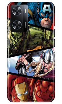 Avengers Superhero Mobile Back Case for Oppo A57 2022  (Design - 124)