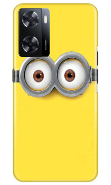 Minions Mobile Back Case for Oppo A57 2022  (Design - 128)