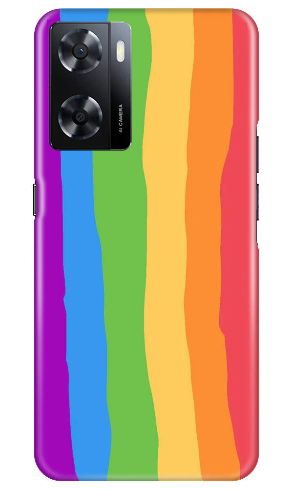 Multi Color Baground Case for Oppo A57 2022  (Design - 139)