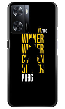 Pubg Winner Winner Mobile Back Case for Oppo A57 2022  (Design - 146)