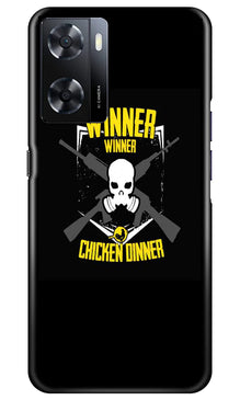 Winner Winner Chicken Dinner Mobile Back Case for Oppo A57 2022  (Design - 147)
