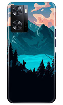 Mountains Mobile Back Case for Oppo A57 2022 (Design - 155)