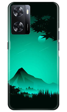 Moon Mountain Mobile Back Case for Oppo A57 2022 (Design - 173)
